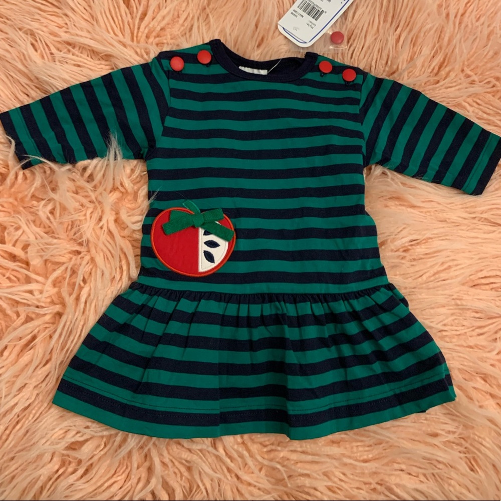 Florence Eiseman Striped Apple Dress